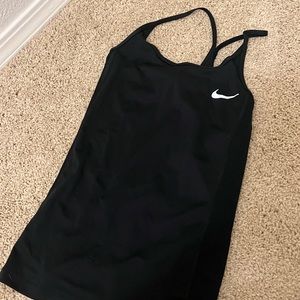 NIKE black athletic tank top